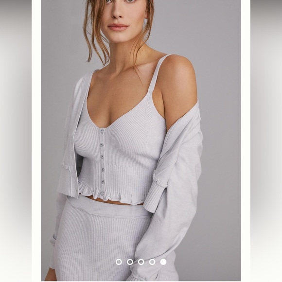 Daily Practice by Anthropologie Knit Lounge Set (CARDIGAN AND SKIRT ONLY) - Picture 7 of 7